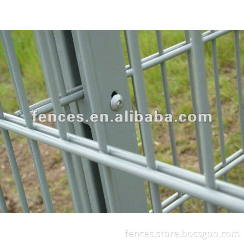 pvc coated double wire fence
